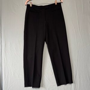 Ruby Rd. Womens Black Trouser Pants Size 6 Office Career Business Pleated Event